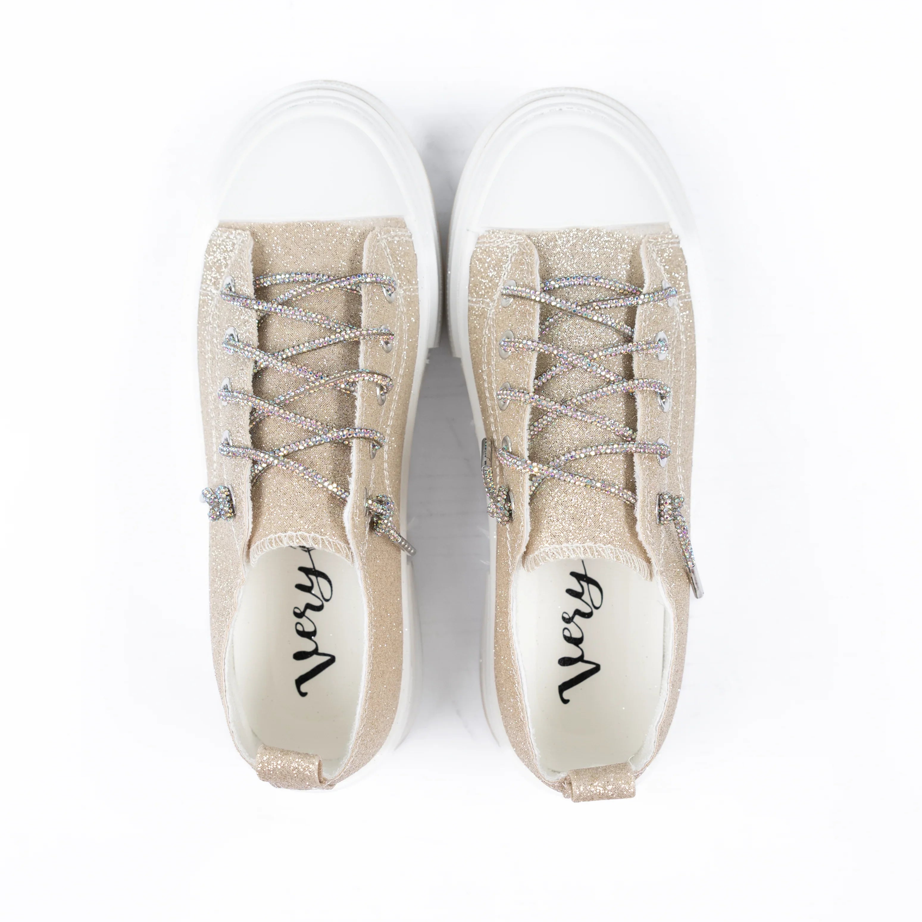 Women's Very G Gold Aman Glitter 2 Casual Sneakers