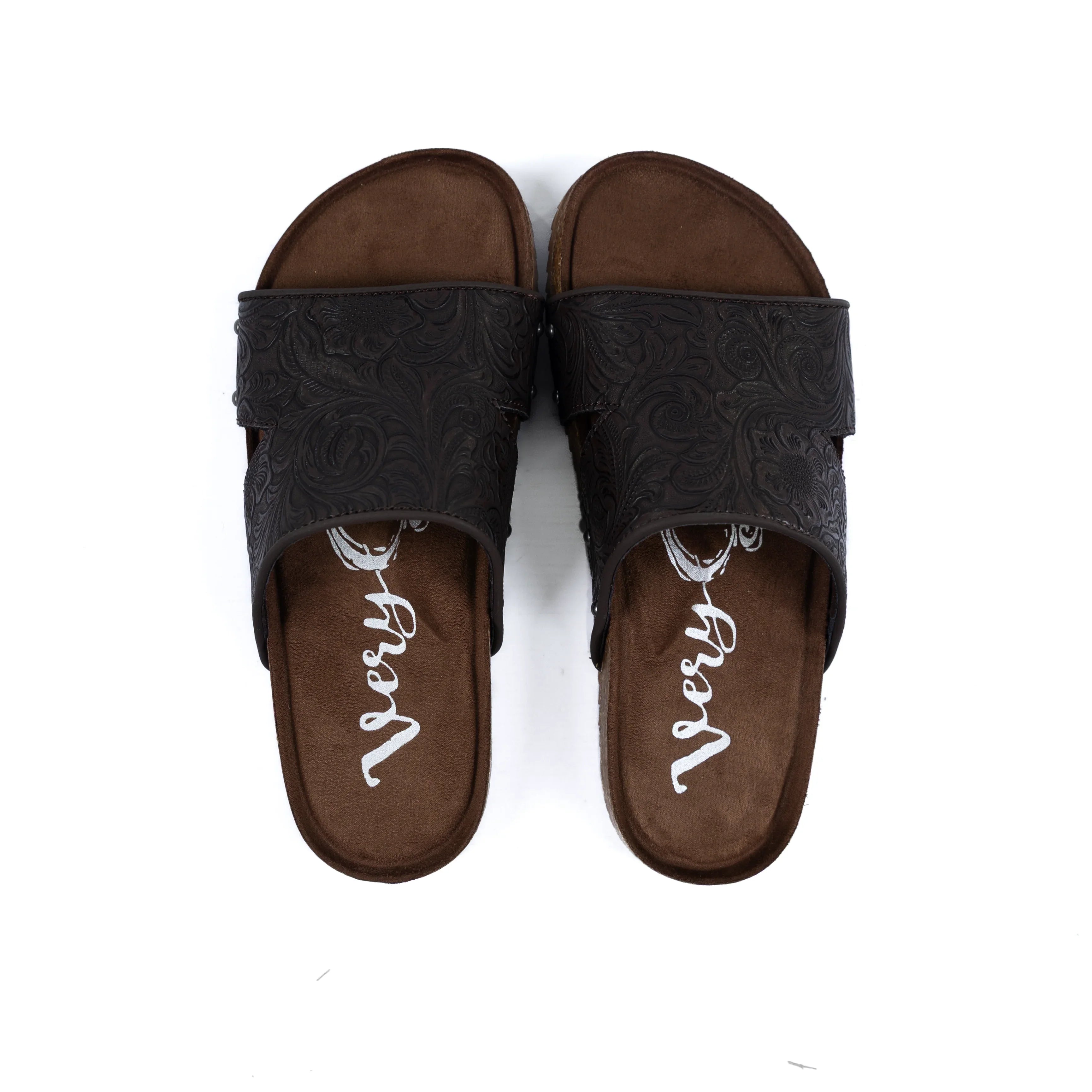 Women's Very G Jordyn Chocolate Open Toe Sandals VGSA0419-201