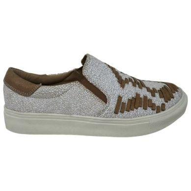 Women's Very G "Marian" Brown and White Slip Ons VGSP0267-251