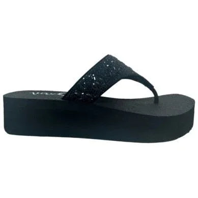 Women's Very G Napoli Black Flip Flops VGSA0364-001 - Crazy House Western Wear