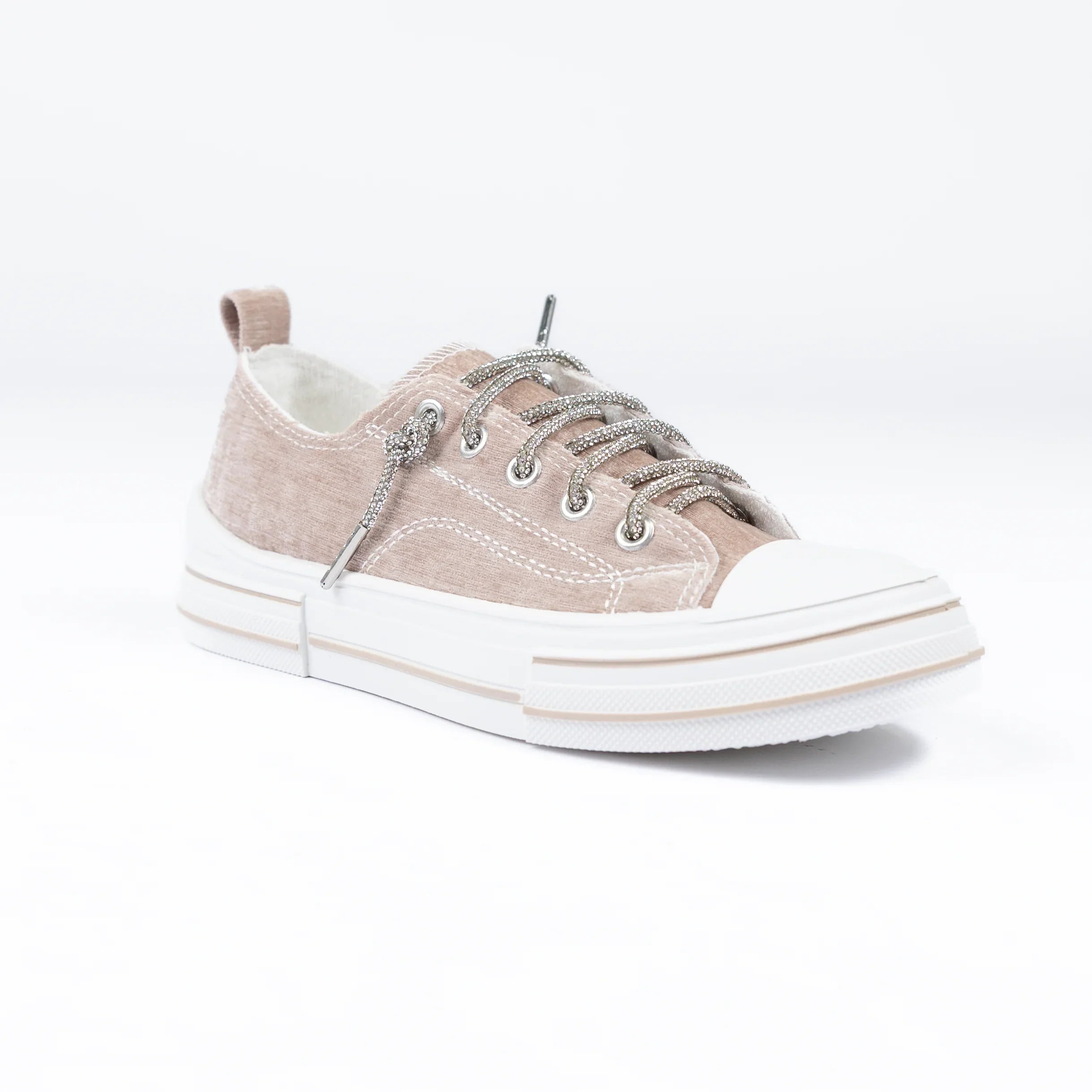 Women's Very G Tan Aman Velvet Casual Sneakers