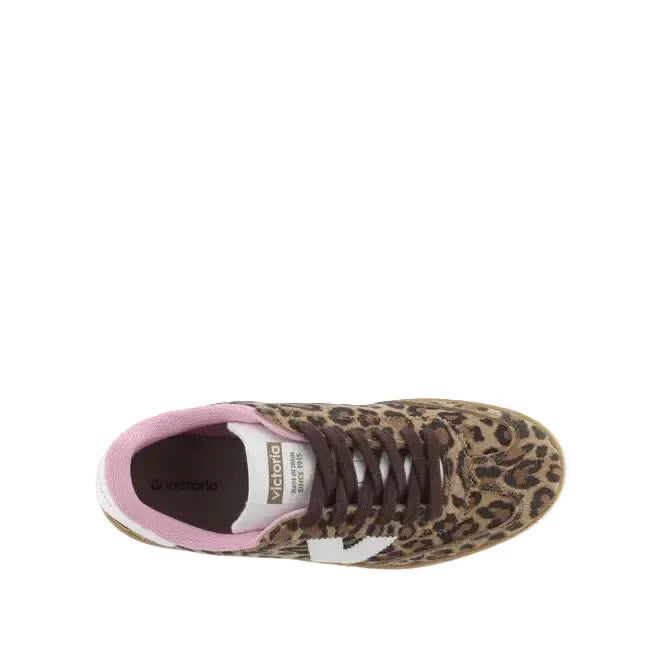 Women's Victoria Berlin Leopard Suede & Contrast Casual Shoes 1126205