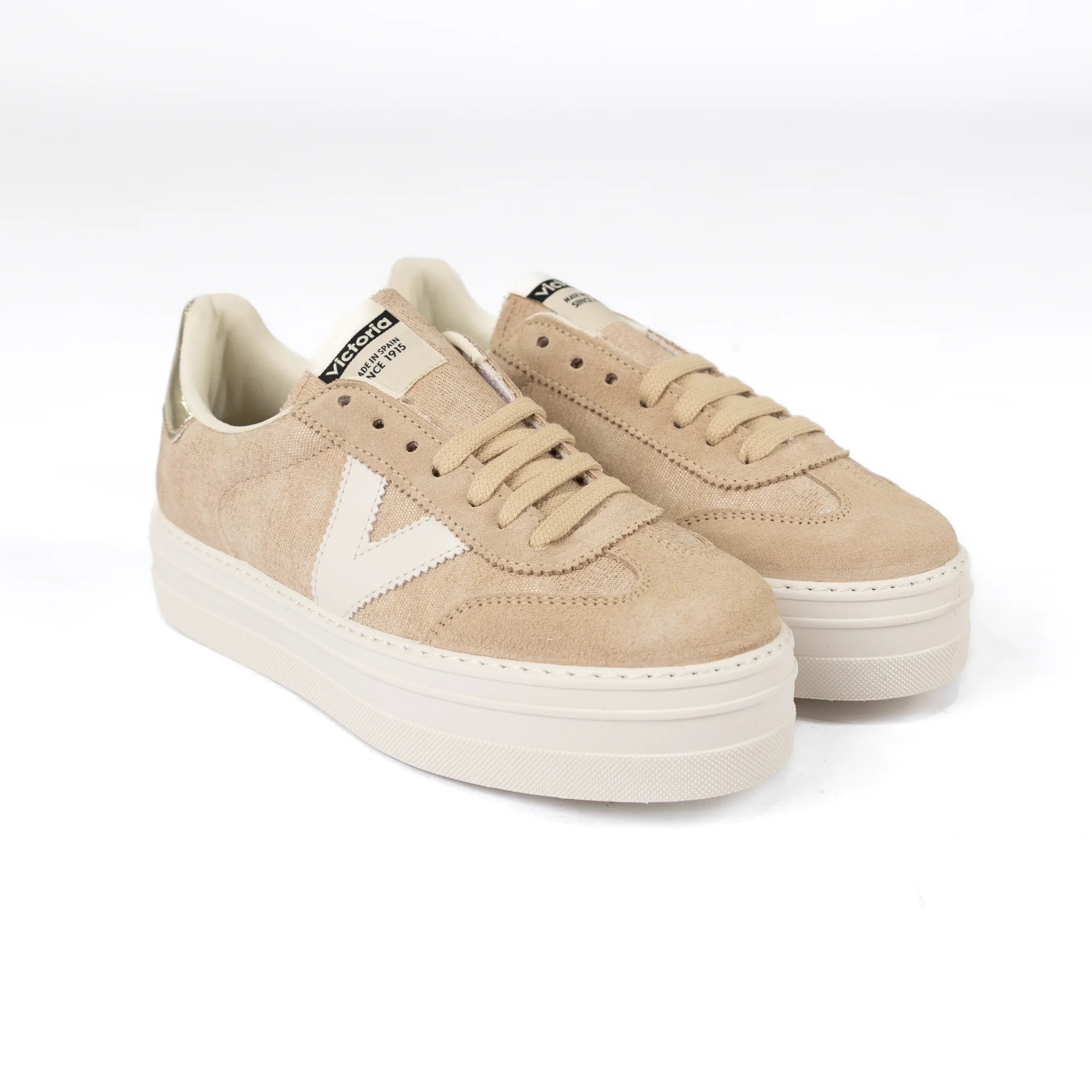 Women's Victoria Tan Plantino Thick Platform Casual Shoes 092181-PLANTINO