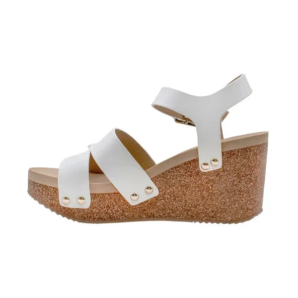 Women's Volatile Agnes Sandal PV1048-WHITE - Crazy House Western Wear
