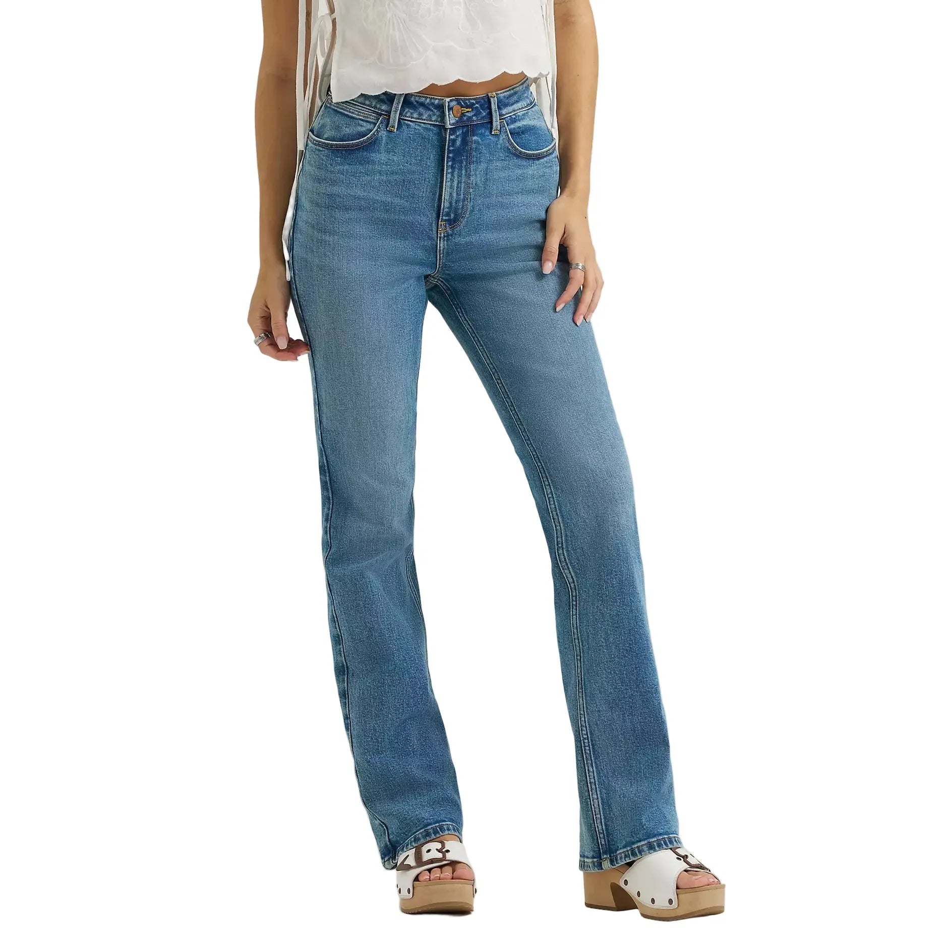 Women's Wrangler® Ivy High Rise Bold Boot Jean 112378176