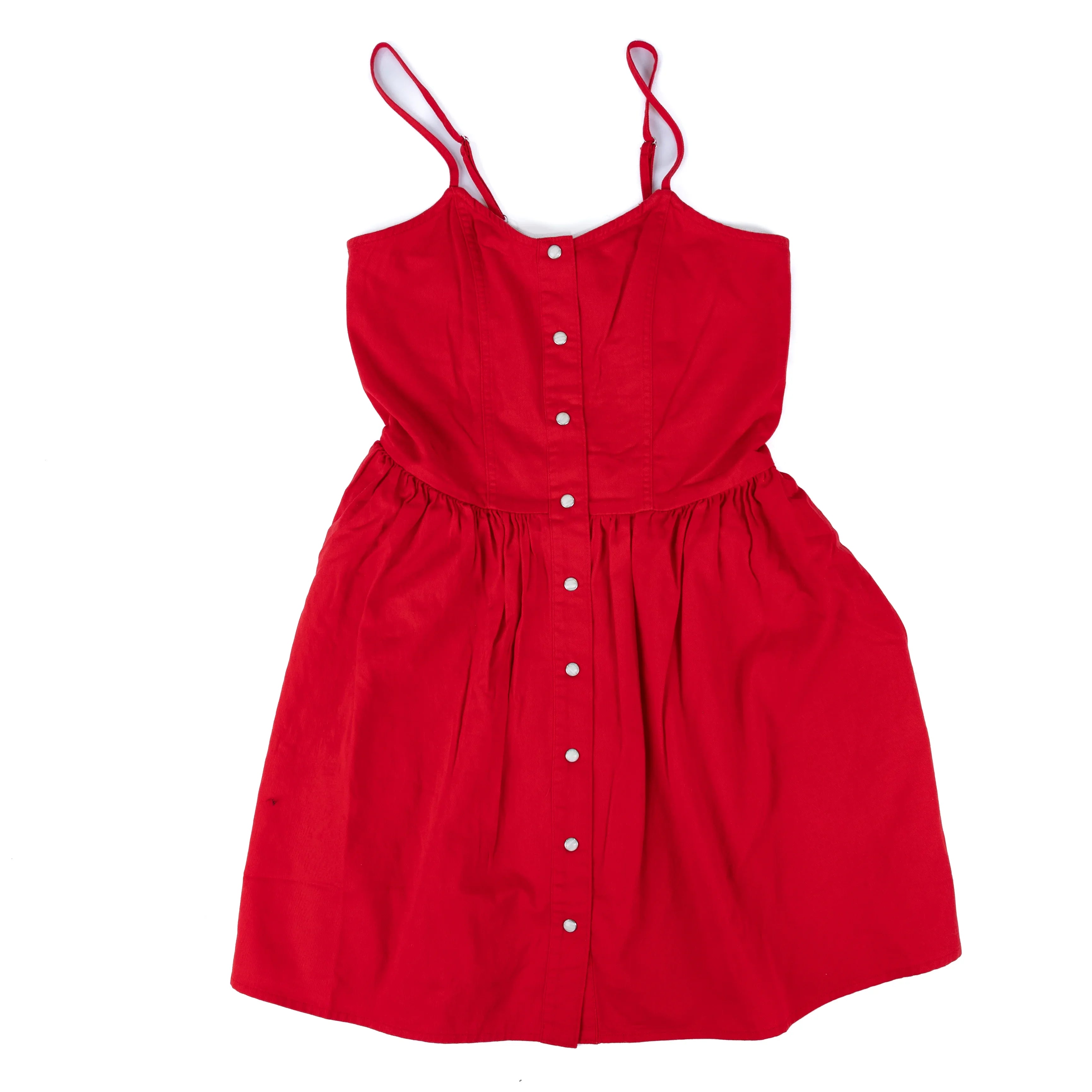 Women's Wrangler Red Sleeveless Snap Dress 112379499
