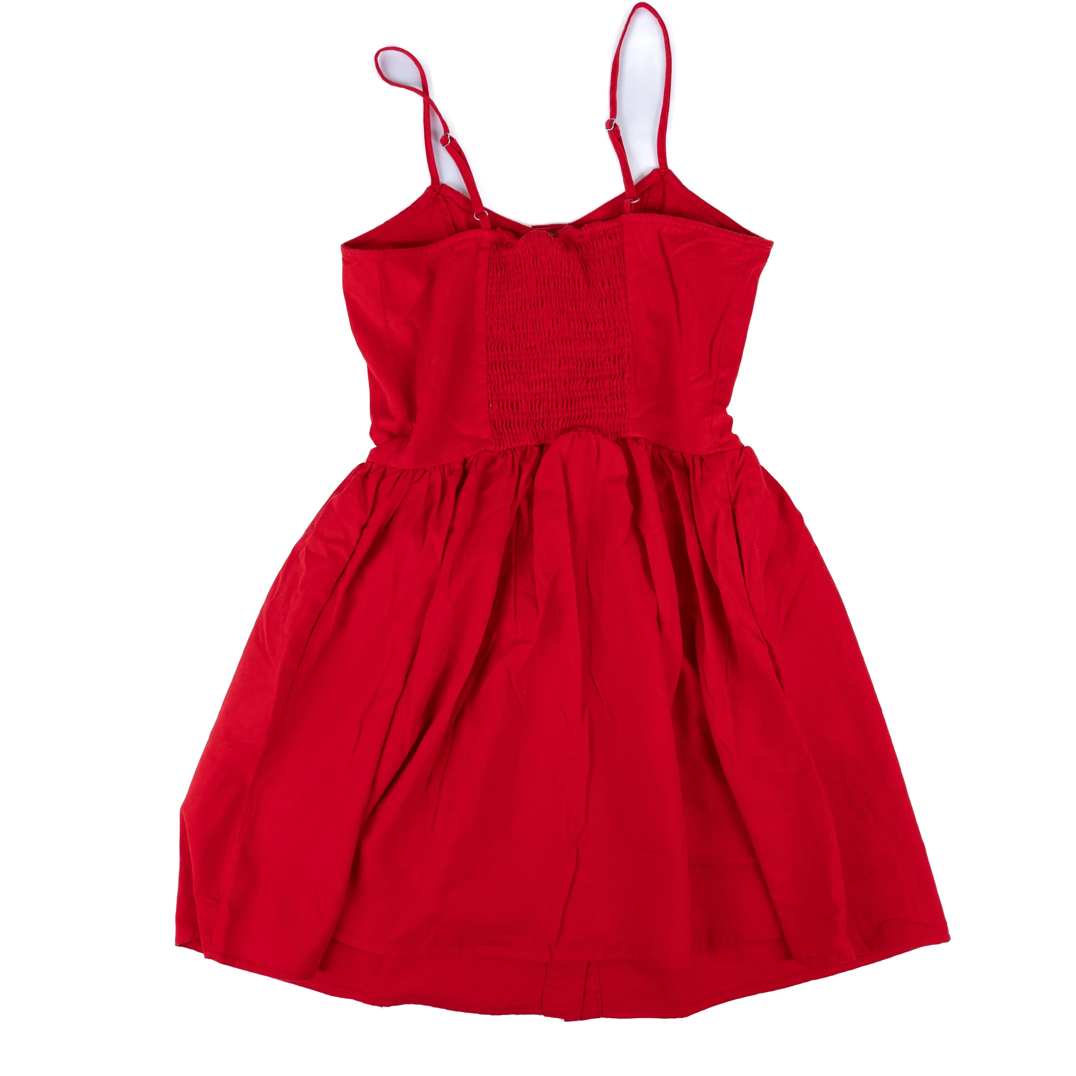 Women's Wrangler Red Sleeveless Snap Dress 112379499