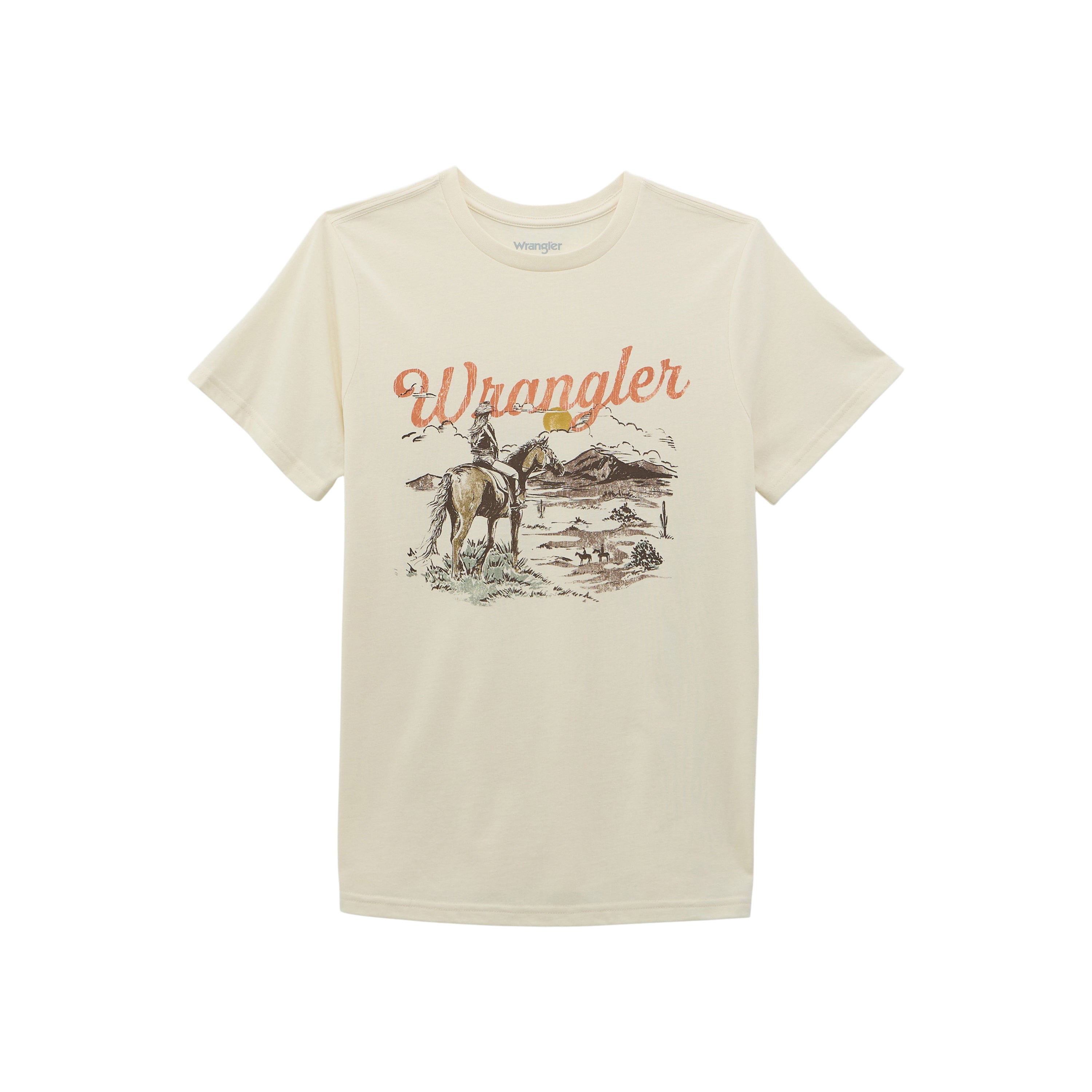 Women's Wrangler Retro White Cowgirl Graphic T-shirt 112368891