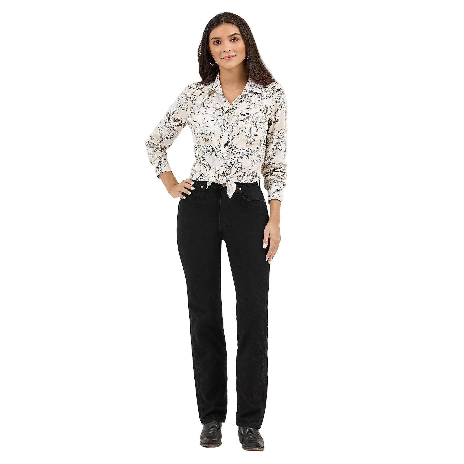 Women's Wrangler Saddle Up Slim Western Snap Shirt
