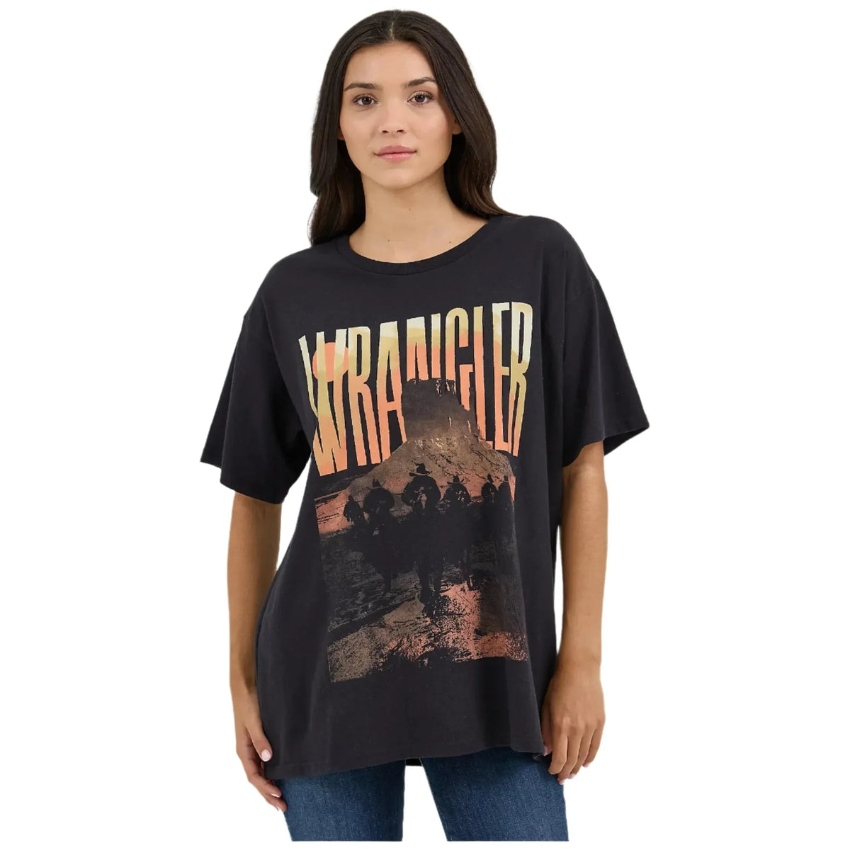 Women's Wrangler Western Graphic Oversized Tee 112361883 - Crazy House Western Wear
