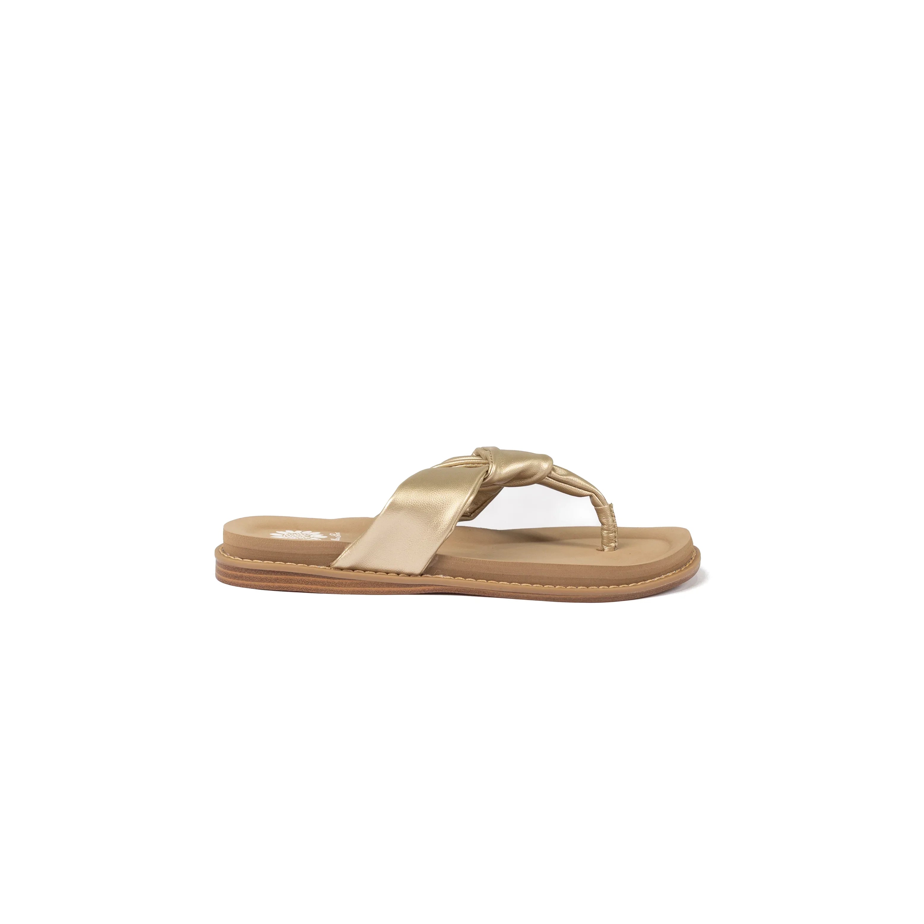 Women's Yellow Box Caine Platino Flip Flops 66283-CAINE