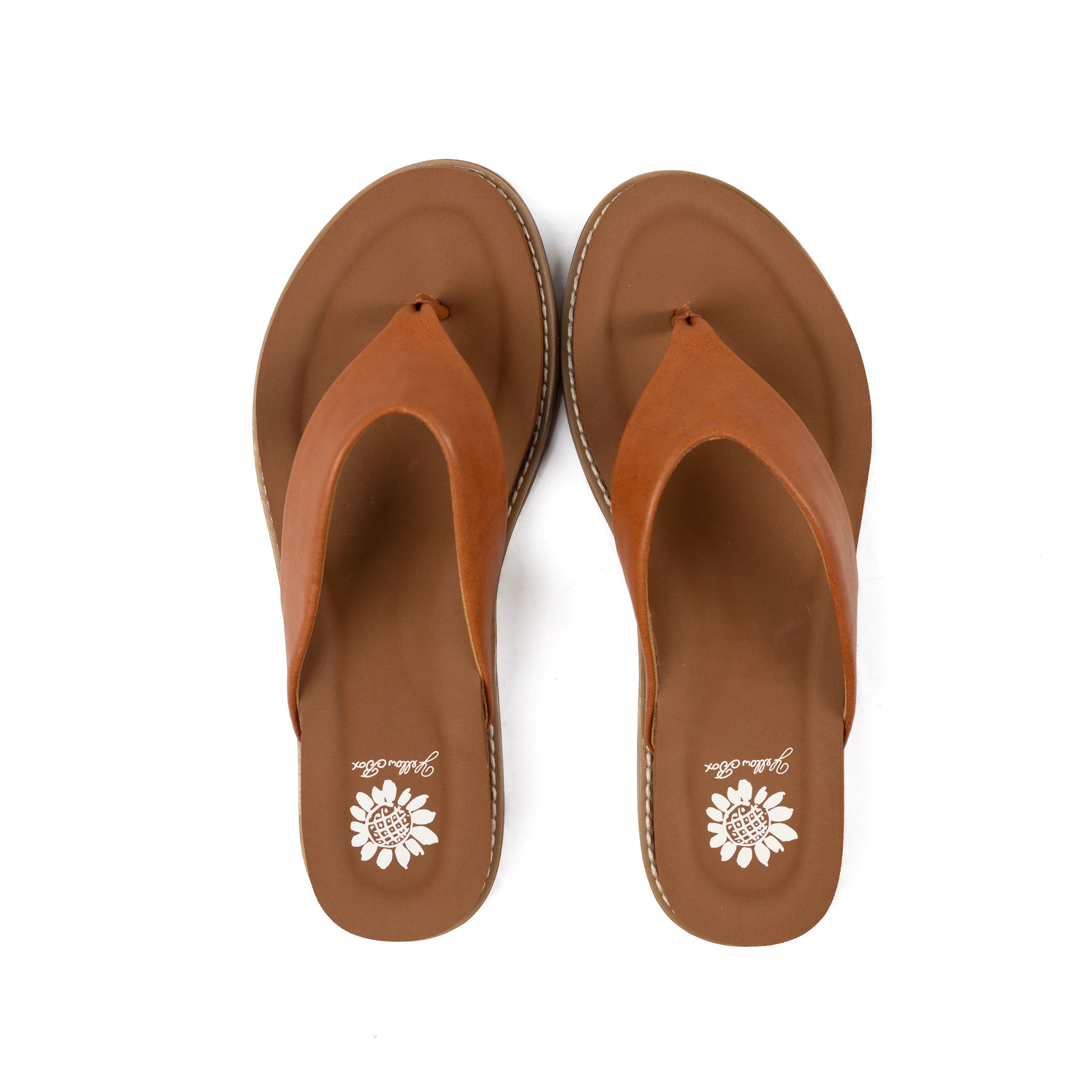 Women's Yellow Box Tan Cielo Flip Flops 66064-CIELO
