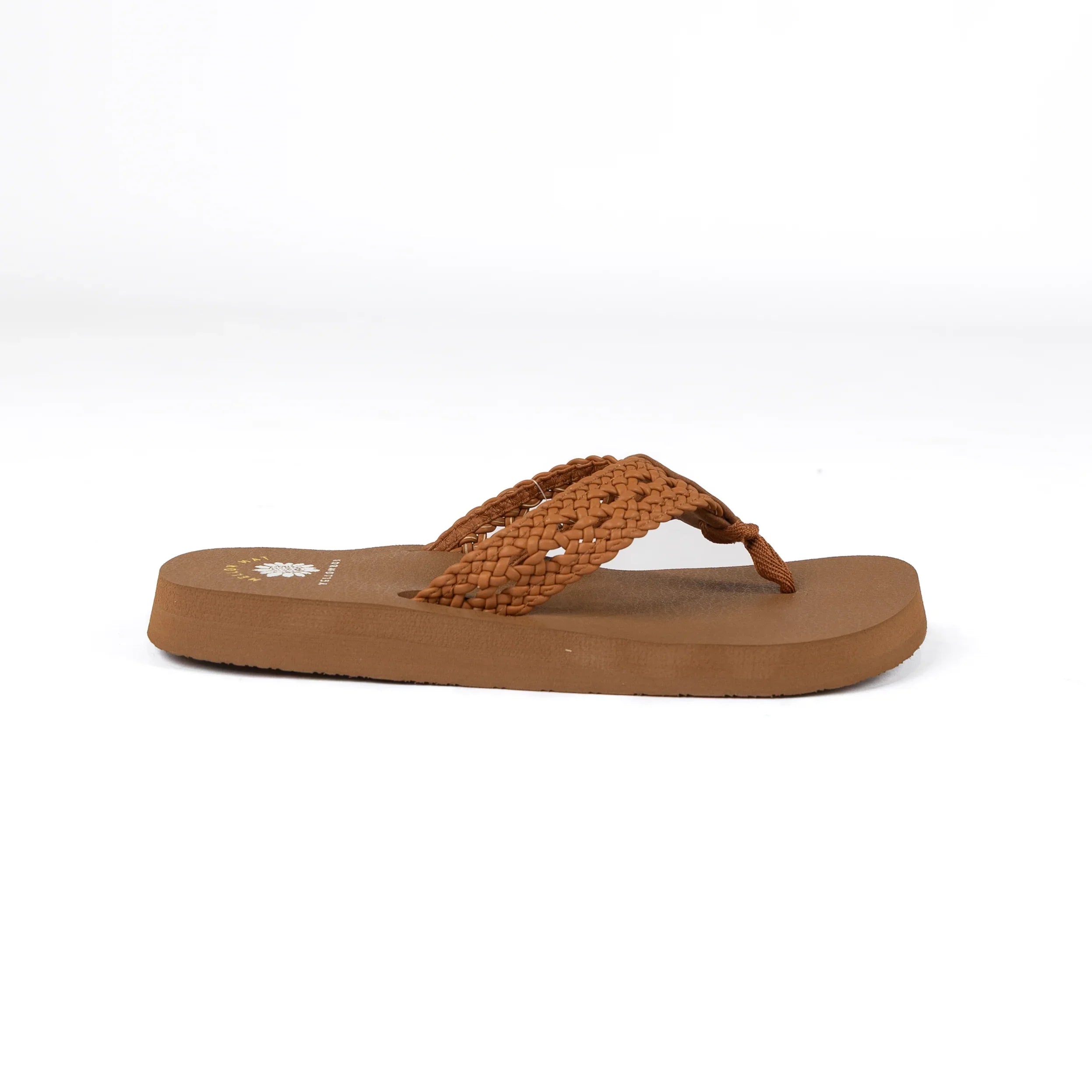 Women's Yellow Box Tan Niles Flip Flops 65873-TAN