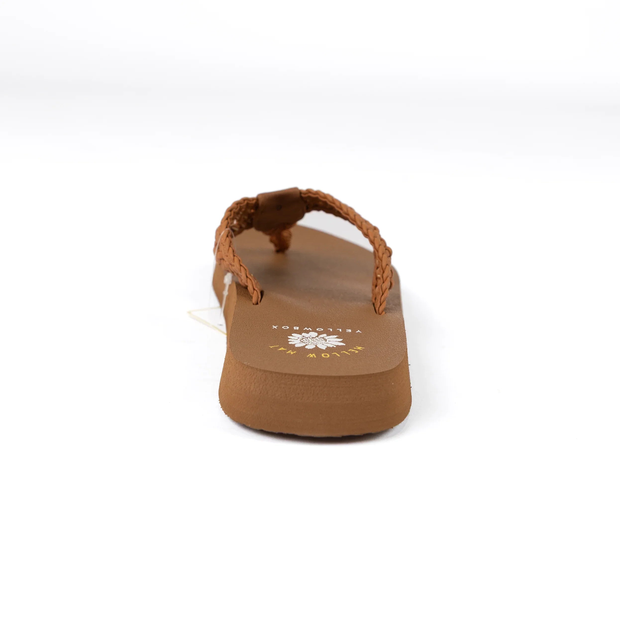 Women's Yellow Box Tan Niles Flip Flops 65873-TAN