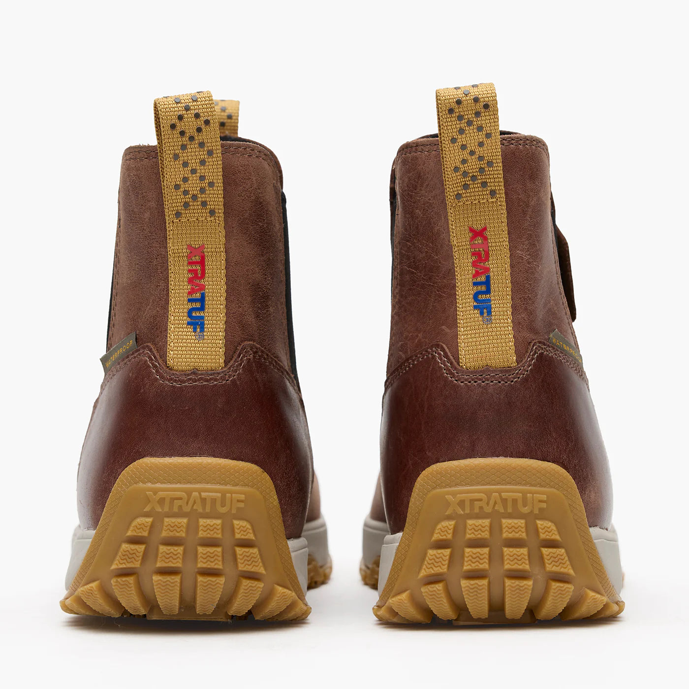 Men's XTRATUF Earth Brown Leather Ankle Deck Boot XMABL900