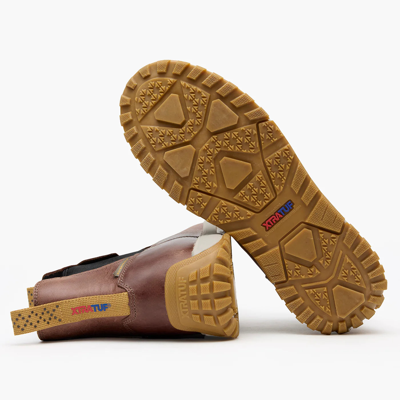 Men's XTRATUF Earth Brown Leather Ankle Deck Boot XMABL900