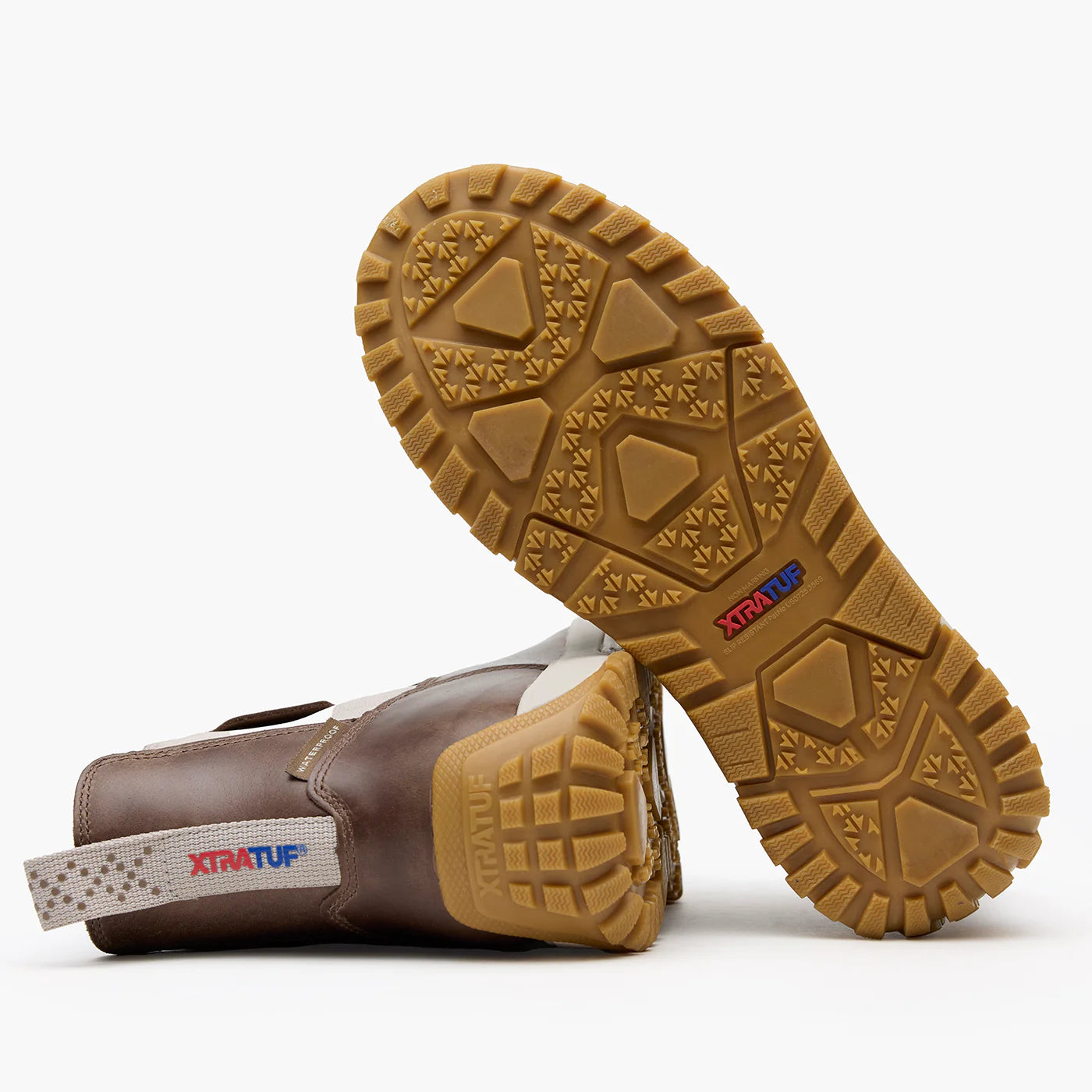 Women's XTRATUF Fossil/Stone Leather Ankle Deck Boots XWABL101