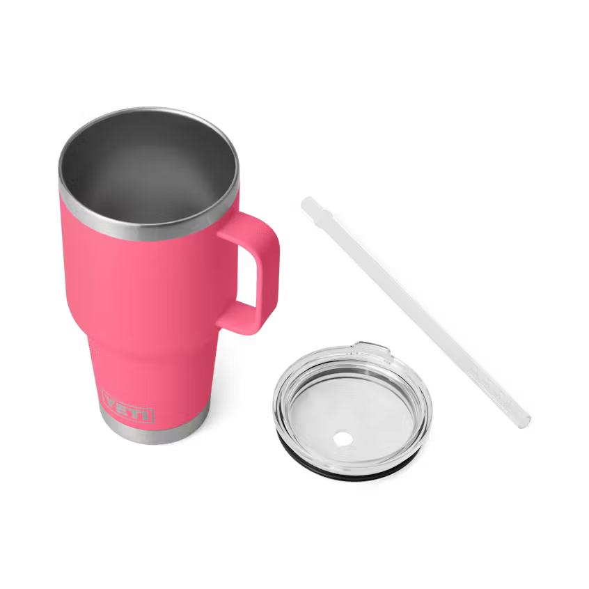 Yeti 35OZ Tropical Pink Straw Mug Tumbler YRAM35STM-TRPK