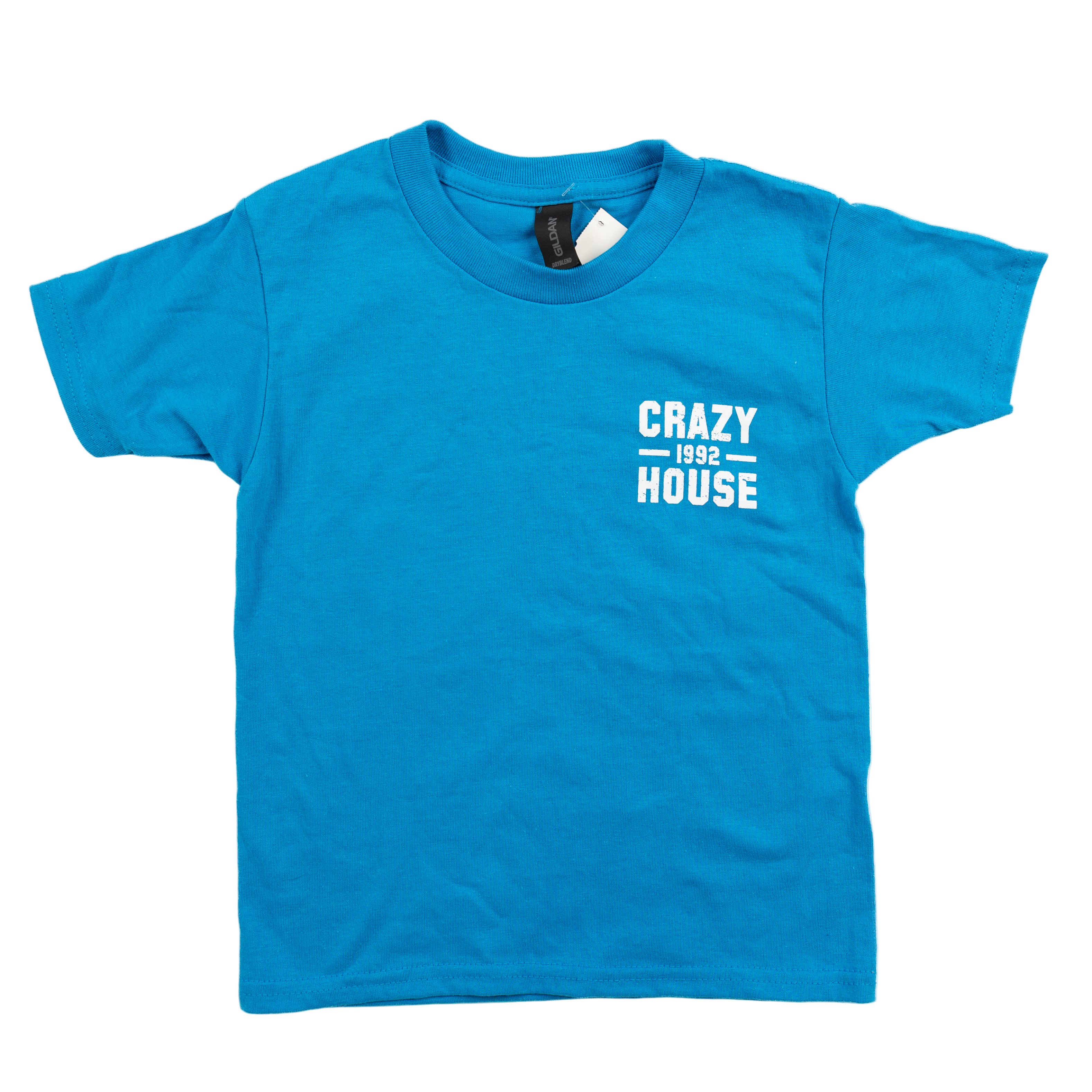 Youth Crazy House Blue Stacked T-shirt