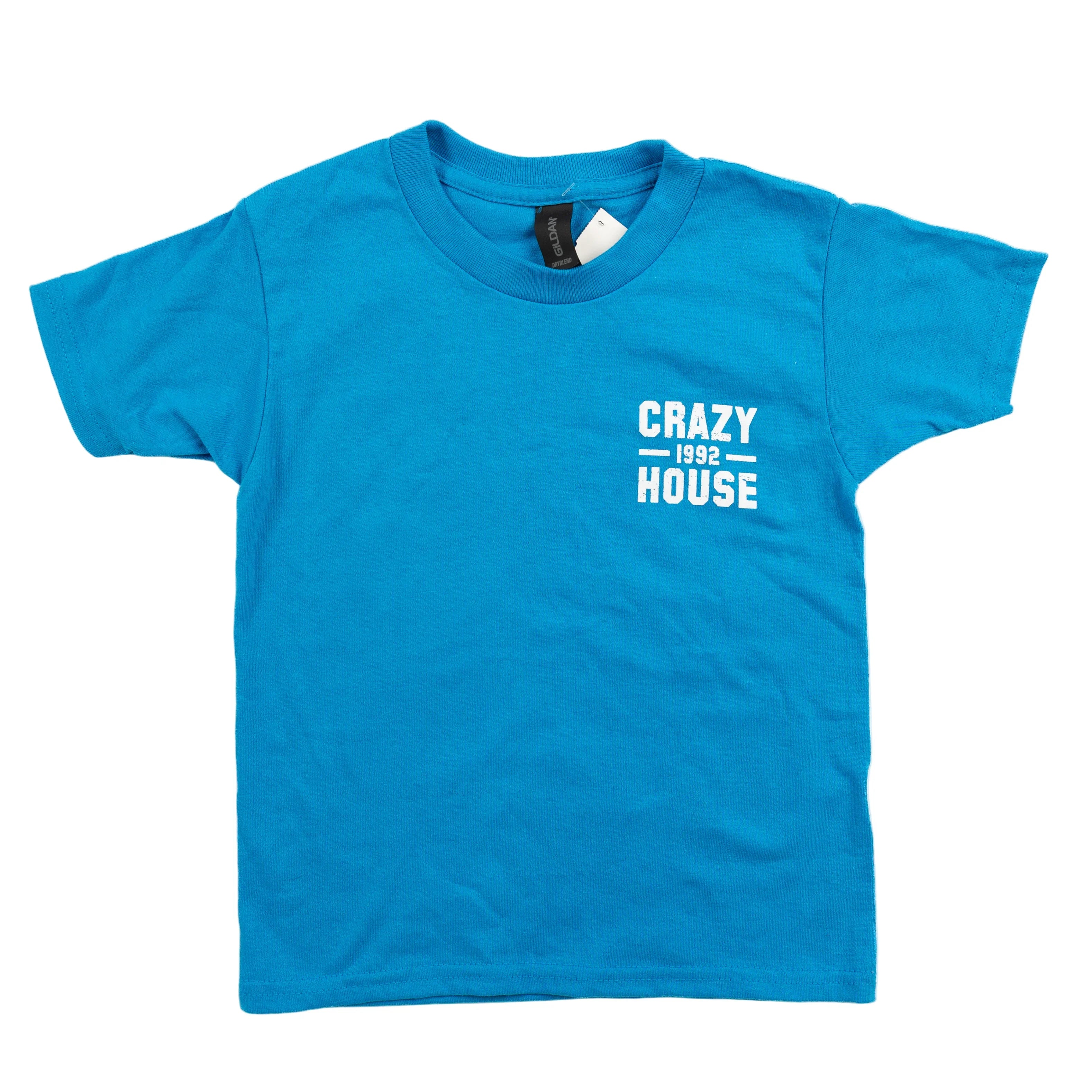 Youth Crazy House Blue Stacked T-shirt