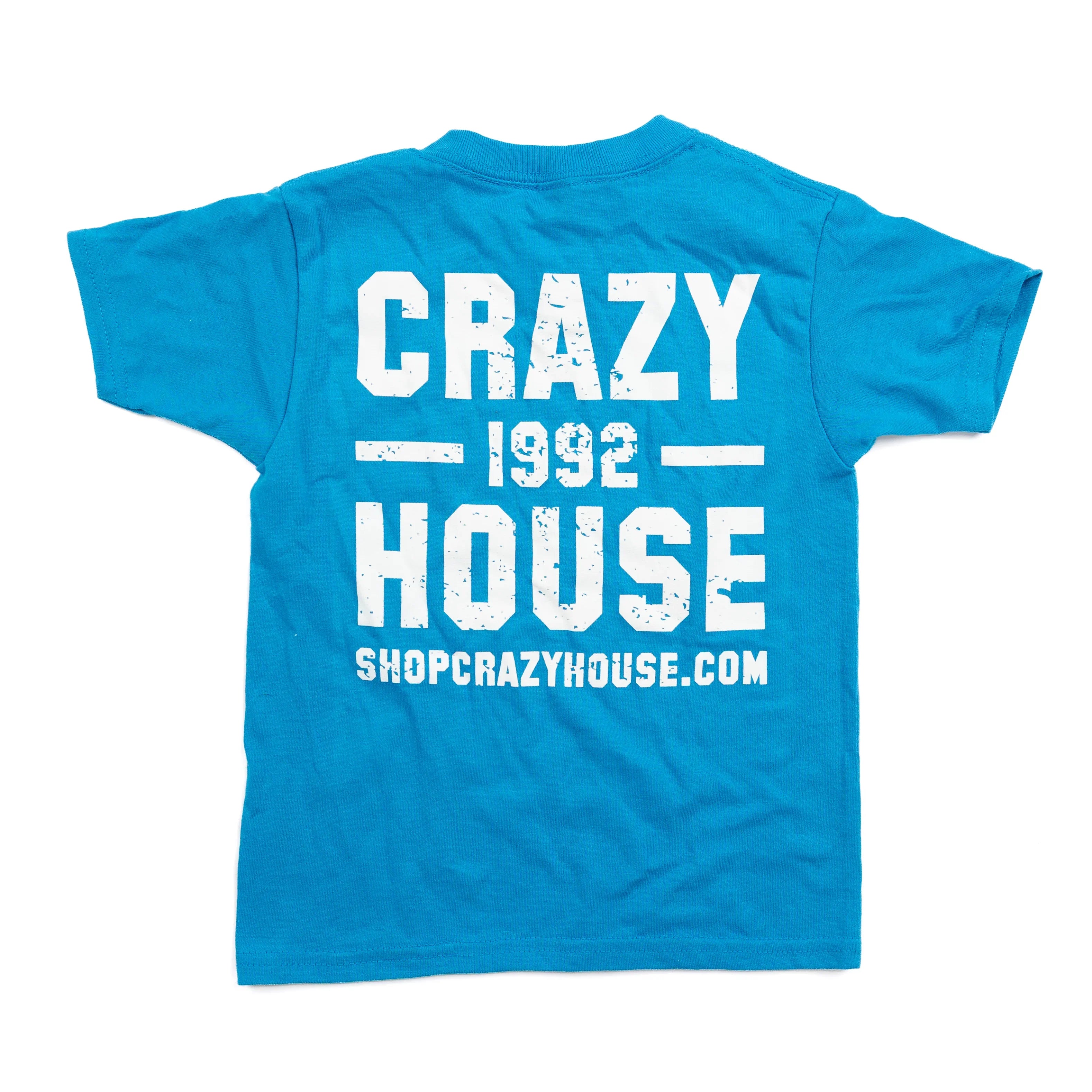 Youth Crazy House Blue Stacked T-shirt
