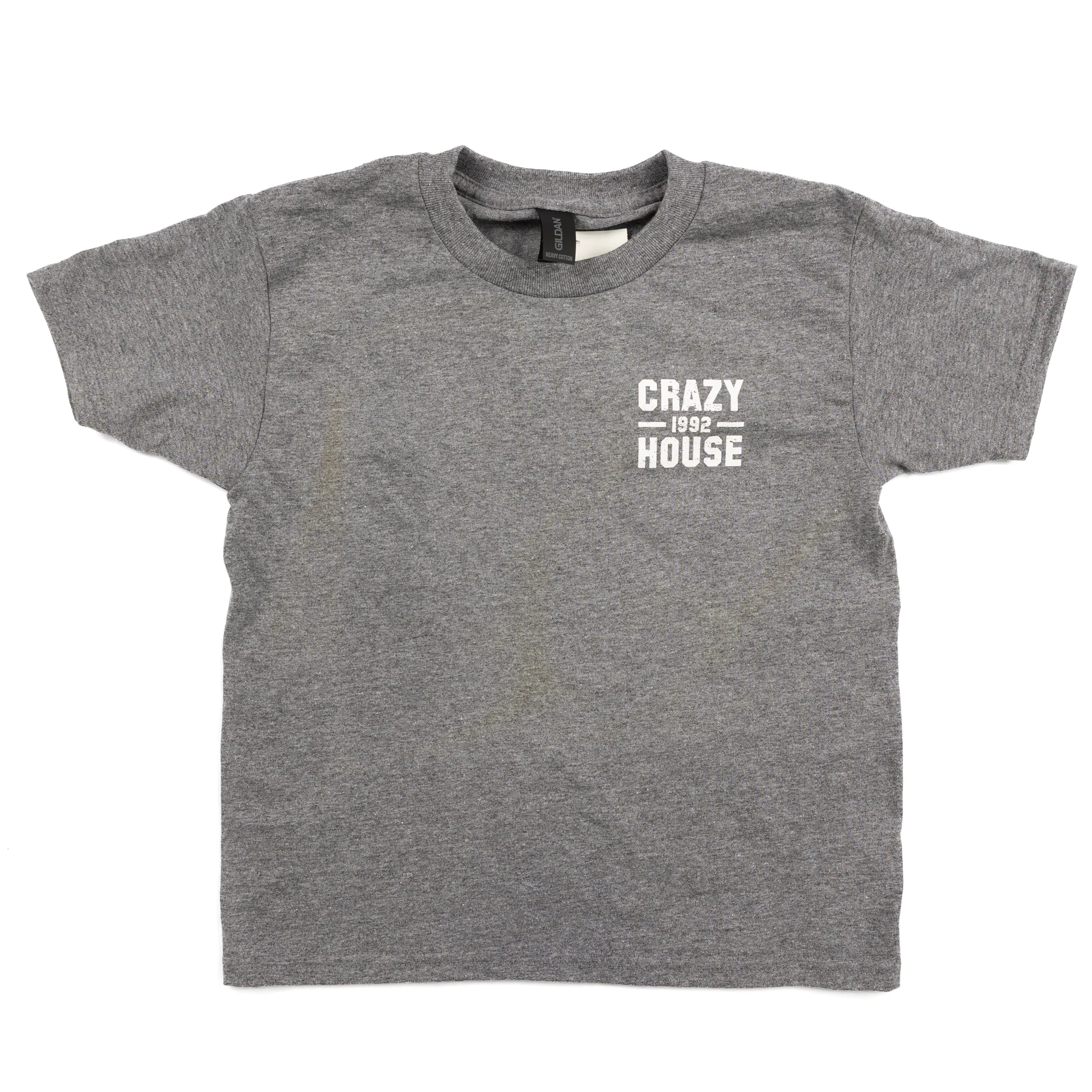 Youth Crazy House Gray Stacked T-shirt
