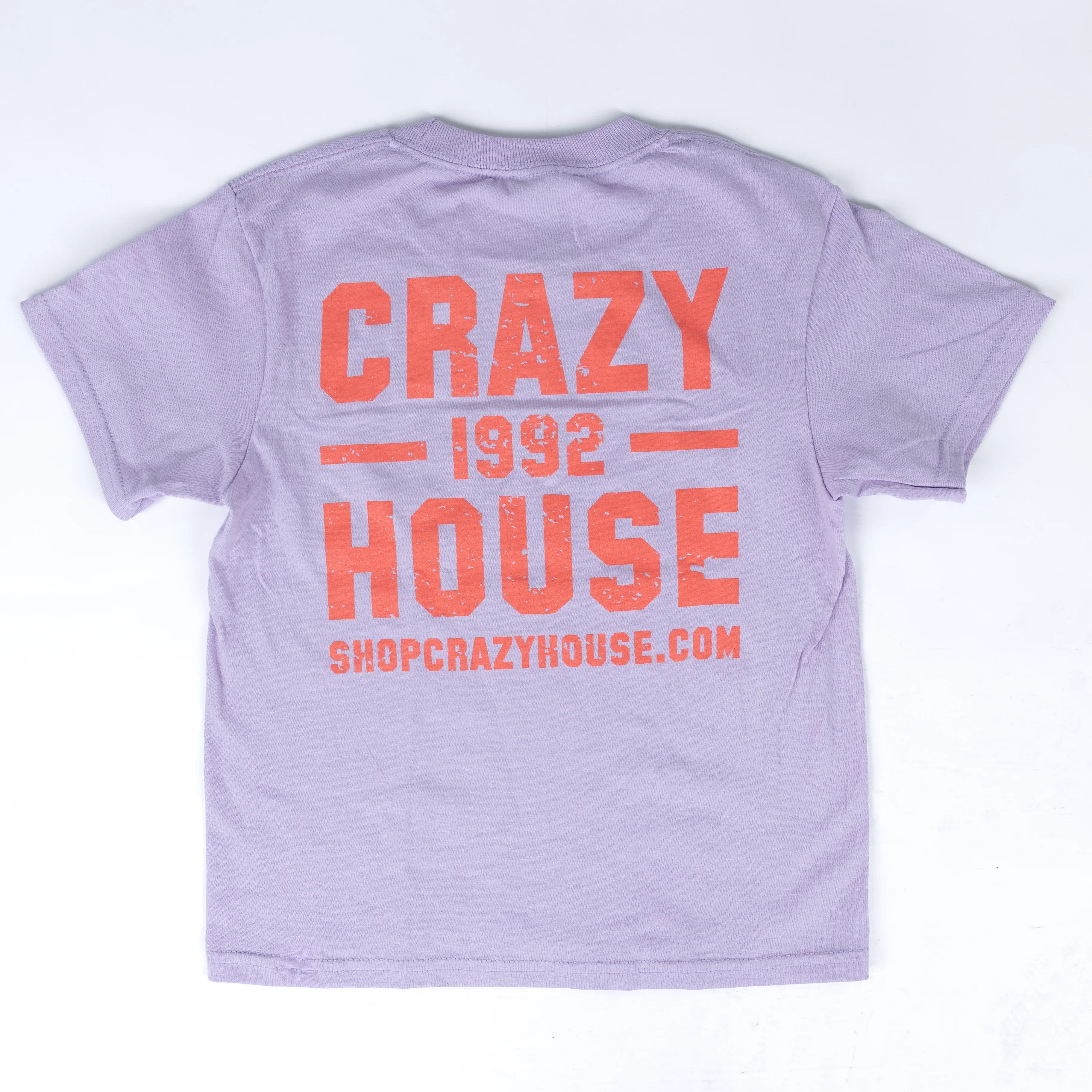 Youth Crazy House Lavender And Watermelon 1 on 1 Short Sleeve T-shirt