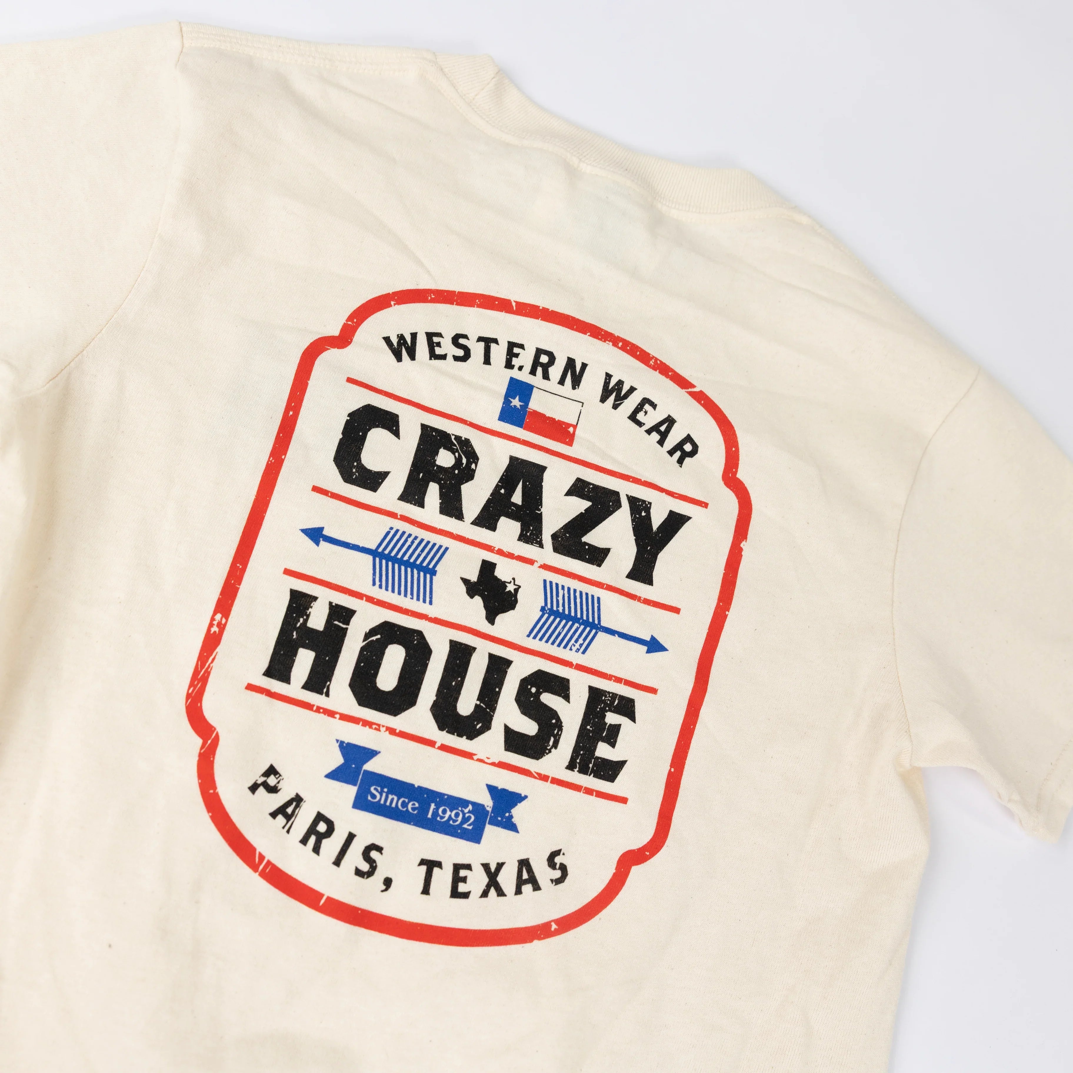 Youth Crazy House Natural Feed Sack T-shirt