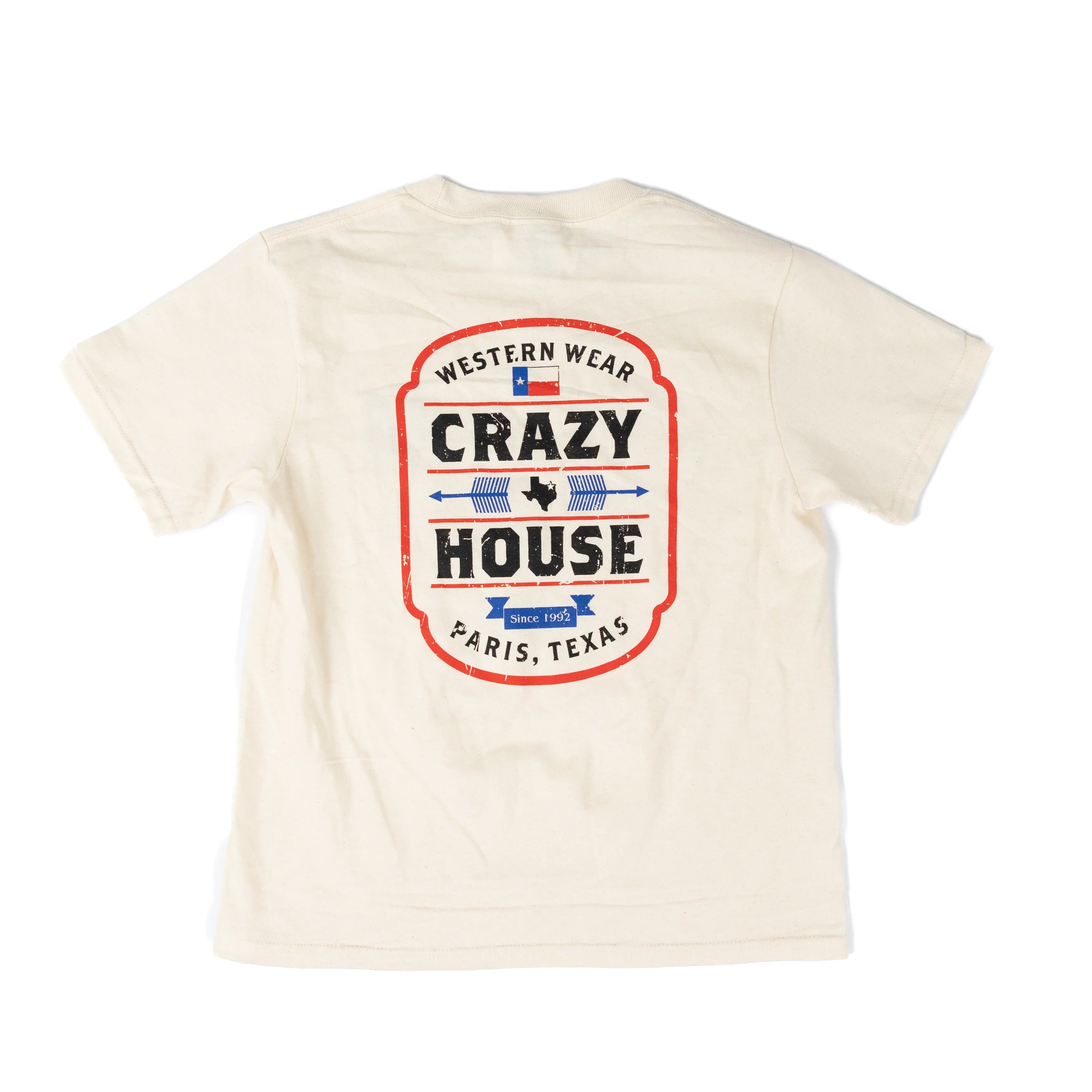 Youth Crazy House Natural Feed Sack T-shirt