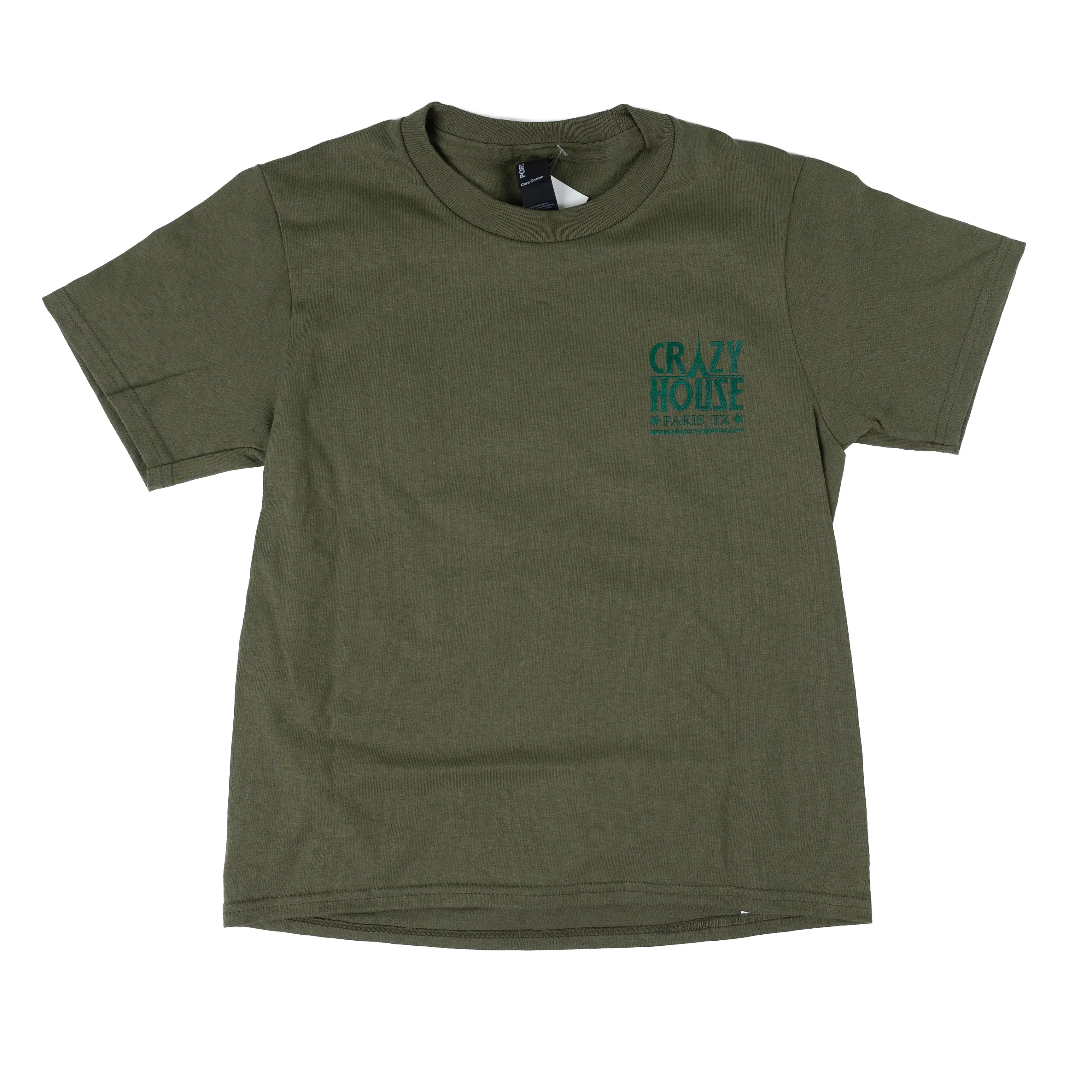 Youth Crazy House Short Sleeve with Fish Printed On Back