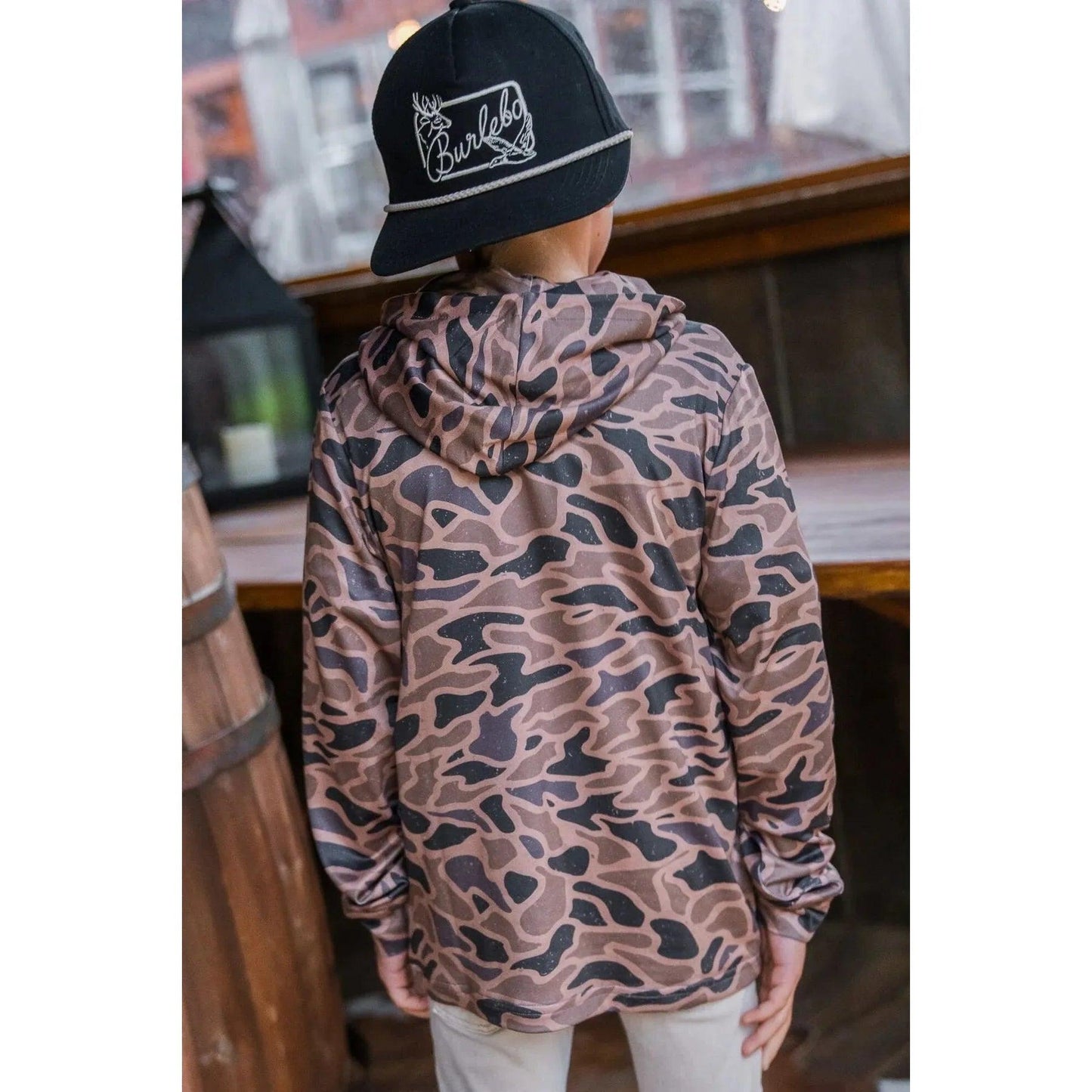 Boy's Burlebo Performance Hoodie Y-PH-GC - Crazy House Western Wear