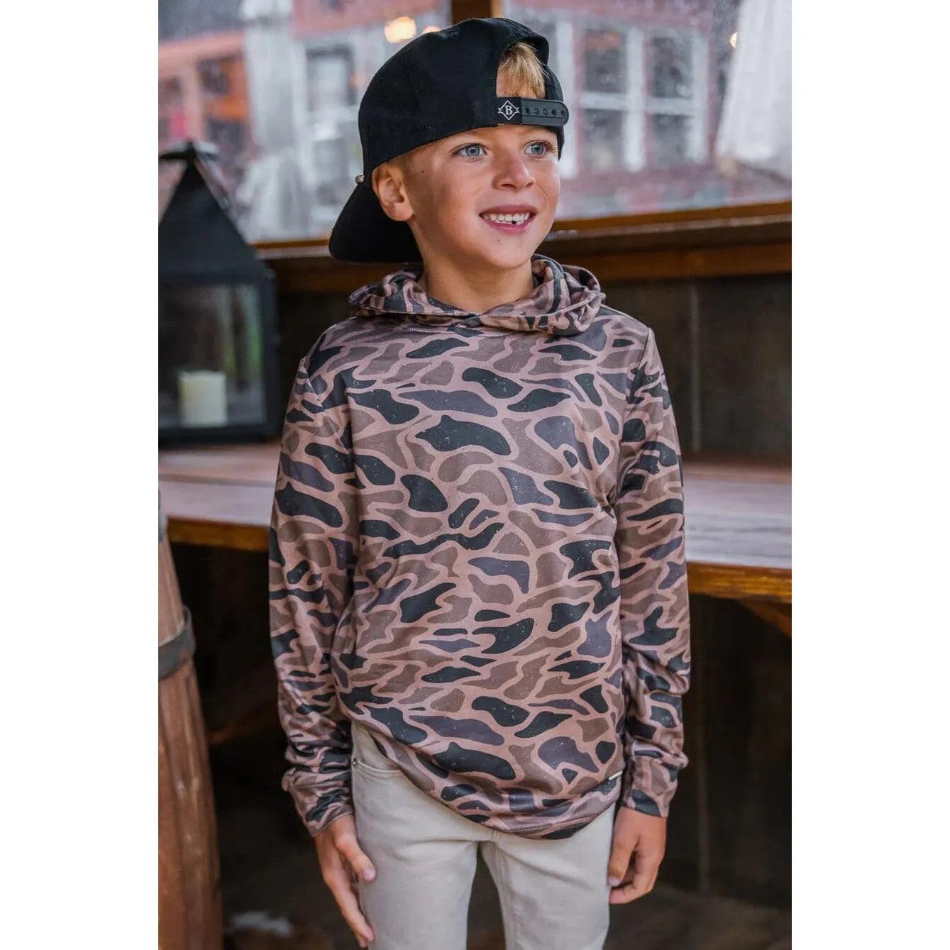 Boy's Burlebo Performance Hoodie Y-PH-GC - Crazy House Western Wear