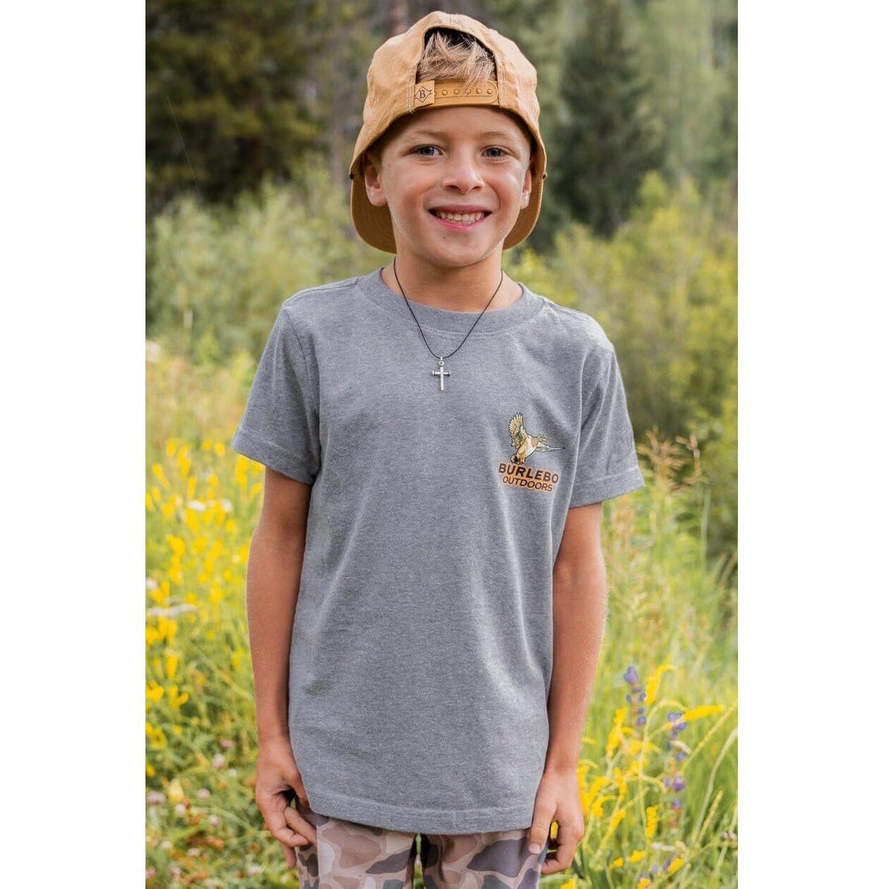 Boy's Burlebo Timber Ducks T-Shirt Y-TDKS-SS-DHG - Crazy House Western Wear