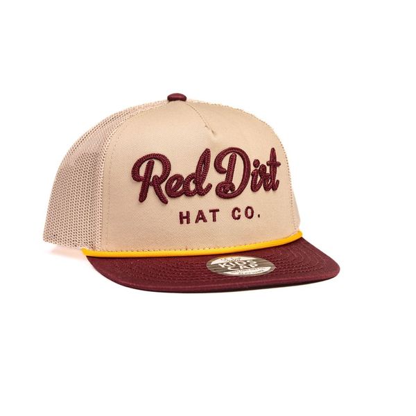 Kid's Red Dirt Hat Company Cream/Maroon Cap RDHCY-59 - Crazy House Western Wear