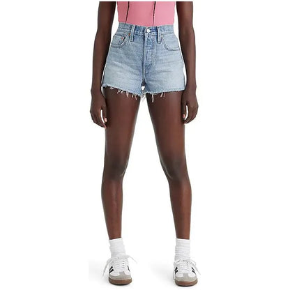 Women's Levi's 501 High Rise Frayed Hem Cut Off Shorts