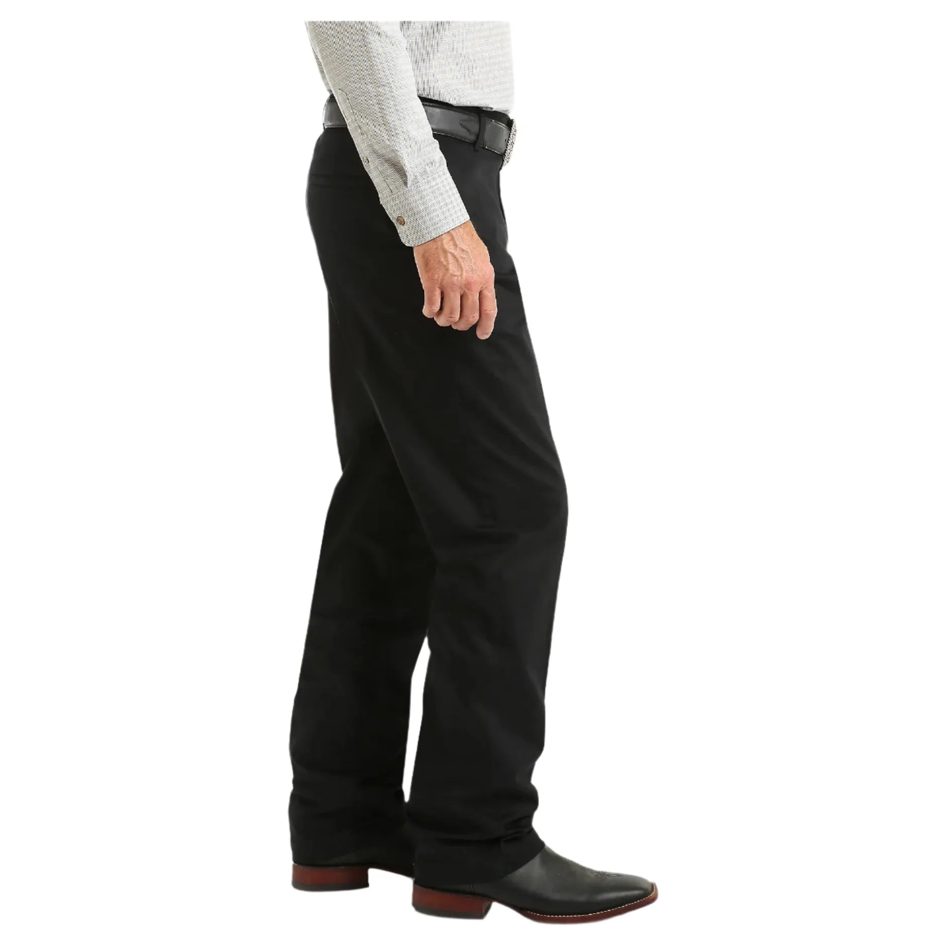 Men's Wrangler Casuals® Flat Front Relaxed Fit Pants 96BK - Crazy House Western Wear