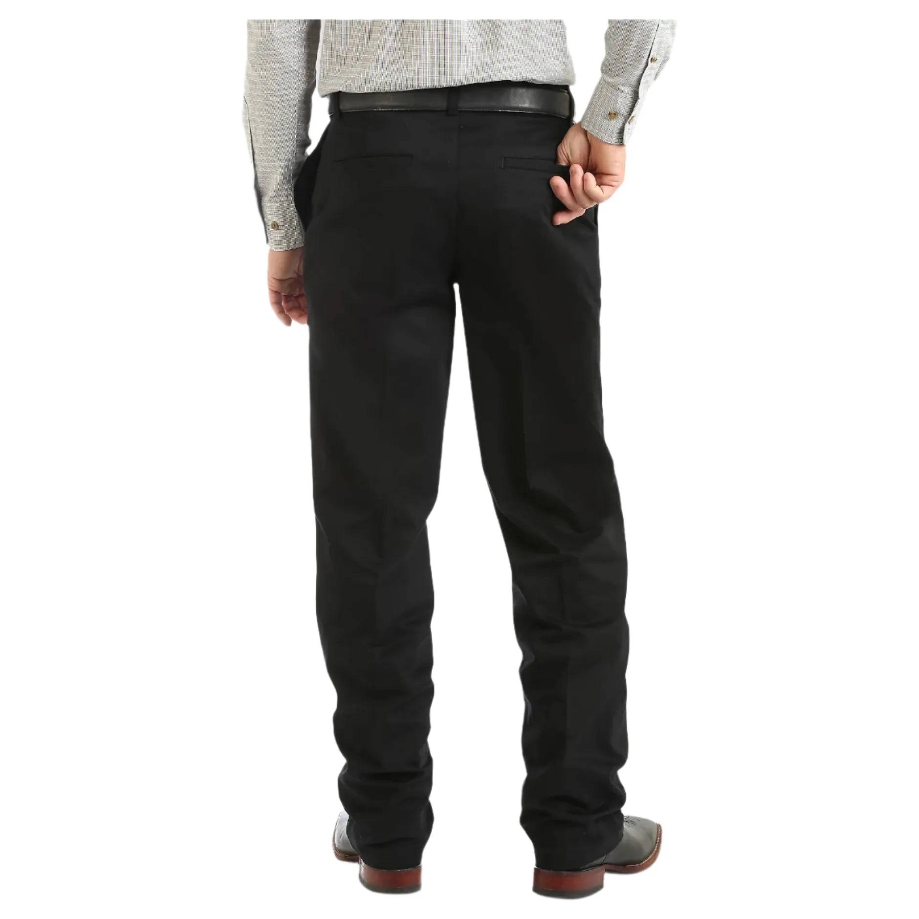 Men's Wrangler Casuals® Flat Front Relaxed Fit Pants 96BK - Crazy House Western Wear