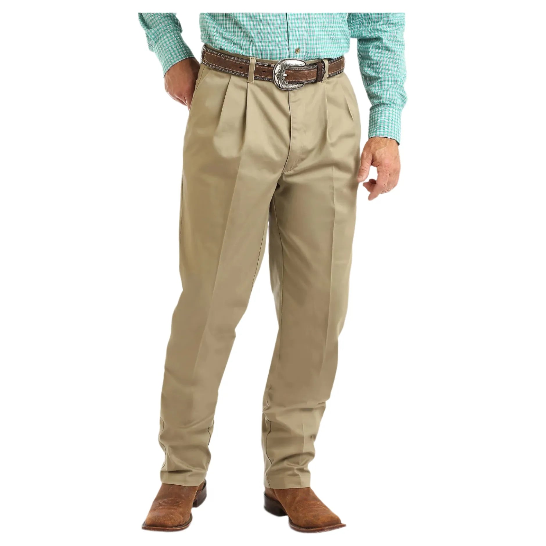 Men's Wrangler Casuals® Pleated Front Relaxed Fit Pants 1000097KH - Crazy House Western Wear