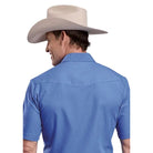 Men's Roper Short Sleeve Blue Snap Shirt 01-002-0025-0255