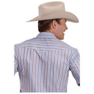 Men's Short Sleeve Snap Yarn Dyed Shirt 01-002-0144-0446 - Crazy House Western Wear