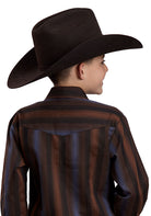 Boy's Roper Long Sleeve Yarn Dyed Stripe Snap Shirt 01-030-0044-1084