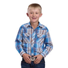 Men's Roper Long Sleeve Woven Plaid Snap Up Shirt 01-030-0101-2020