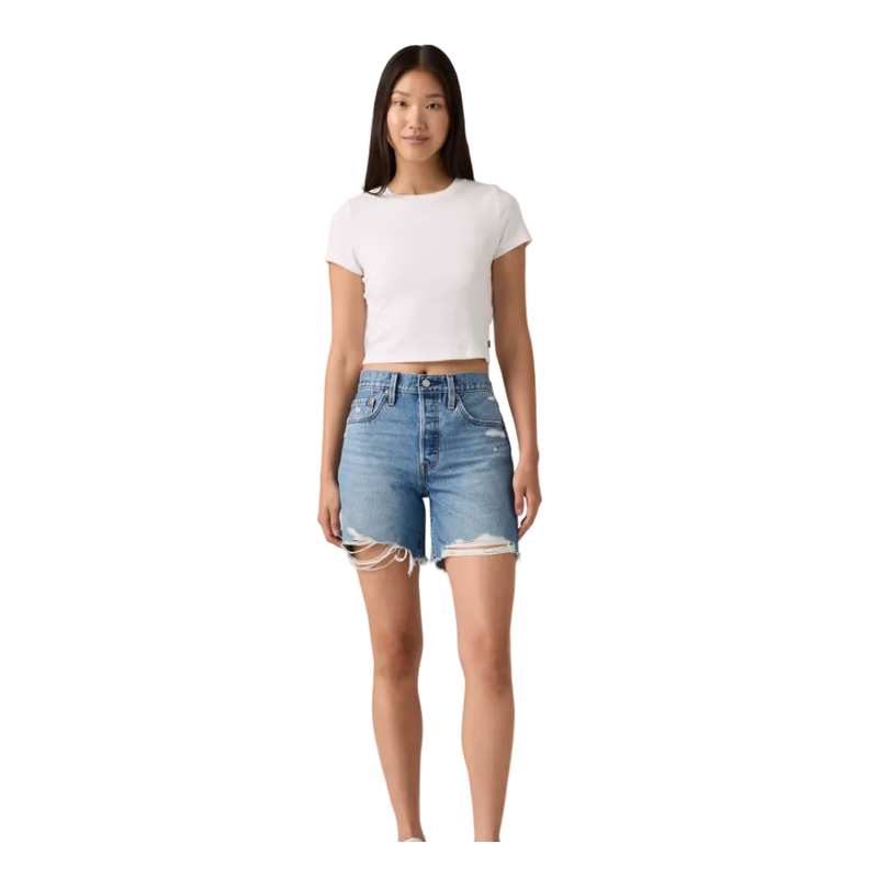 Women's Levi's 501 Mid Thigh Blow Big Horns Shorts 85833-0121