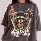 Women's Football Season Raccoon Game Day Graphic T-shirt 
