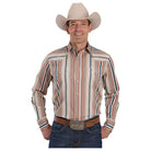 Men's Roper Long Sleeve Vertical Performance Stripe Snap Shirt 03-001-0068-0479 - Crazy House Western Wear