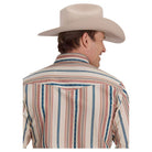 Men's Roper Long Sleeve Vertical Performance Stripe Snap Shirt 03-001-0068-0479 - Crazy House Western Wear
