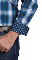 Roper Men's Long Sleeve Night Fall Plaid Snap Shirt 03-001-0278-6073