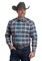 Roper Men's Long Sleeve Amarillo Multicolor Plaid Snap Shirt 03-001-0278-6074