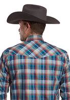 Roper Men's Long Sleeve Amarillo Multicolor Plaid Snap Shirt 03-001-0278-6074