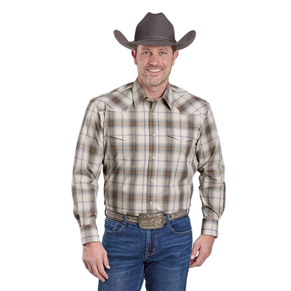 Men's Roper Long Sleeve Plaid Snap Shirt 